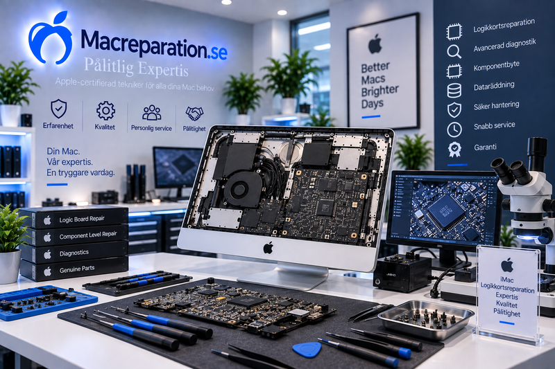 iMac moderkortsreparation