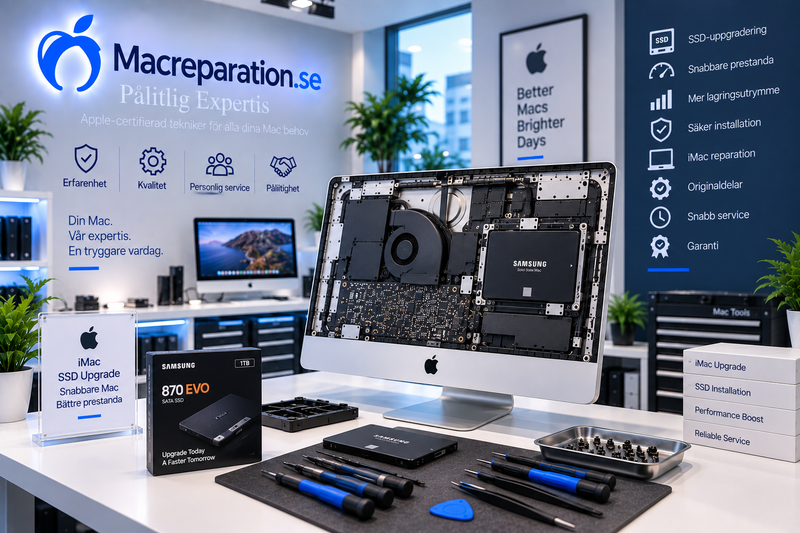iMac SSD-uppgradering
