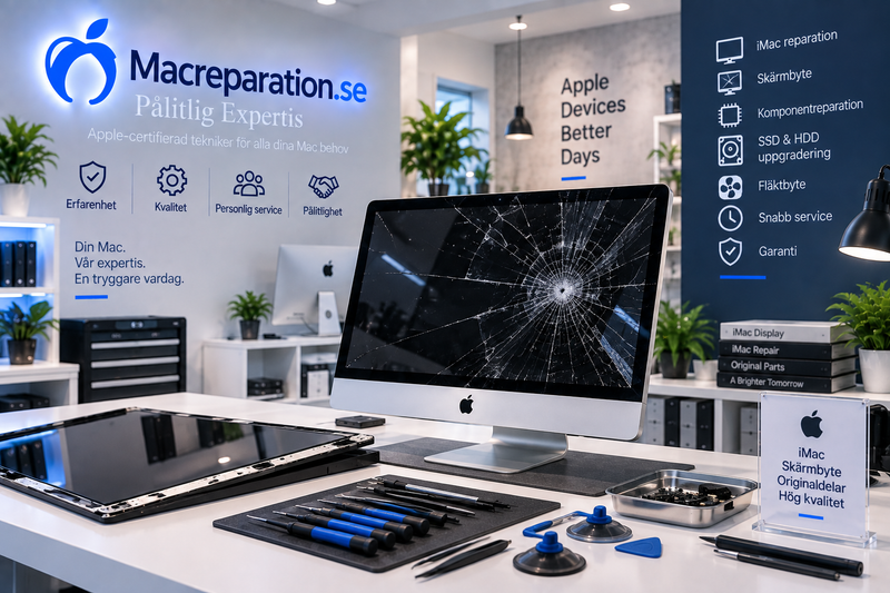 iMac skärmbyte